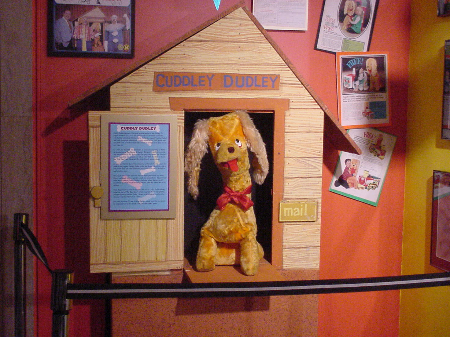 The original Cuddly Duddly sits on display at The MBC in Chicago.  From The Video Veteran collection.  Photo by Greg West.