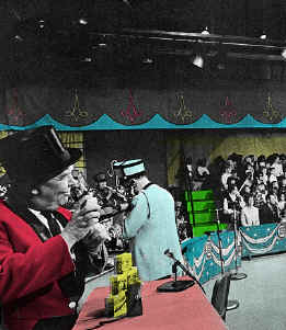 Ringmaster Ned pitches the show's sponsors